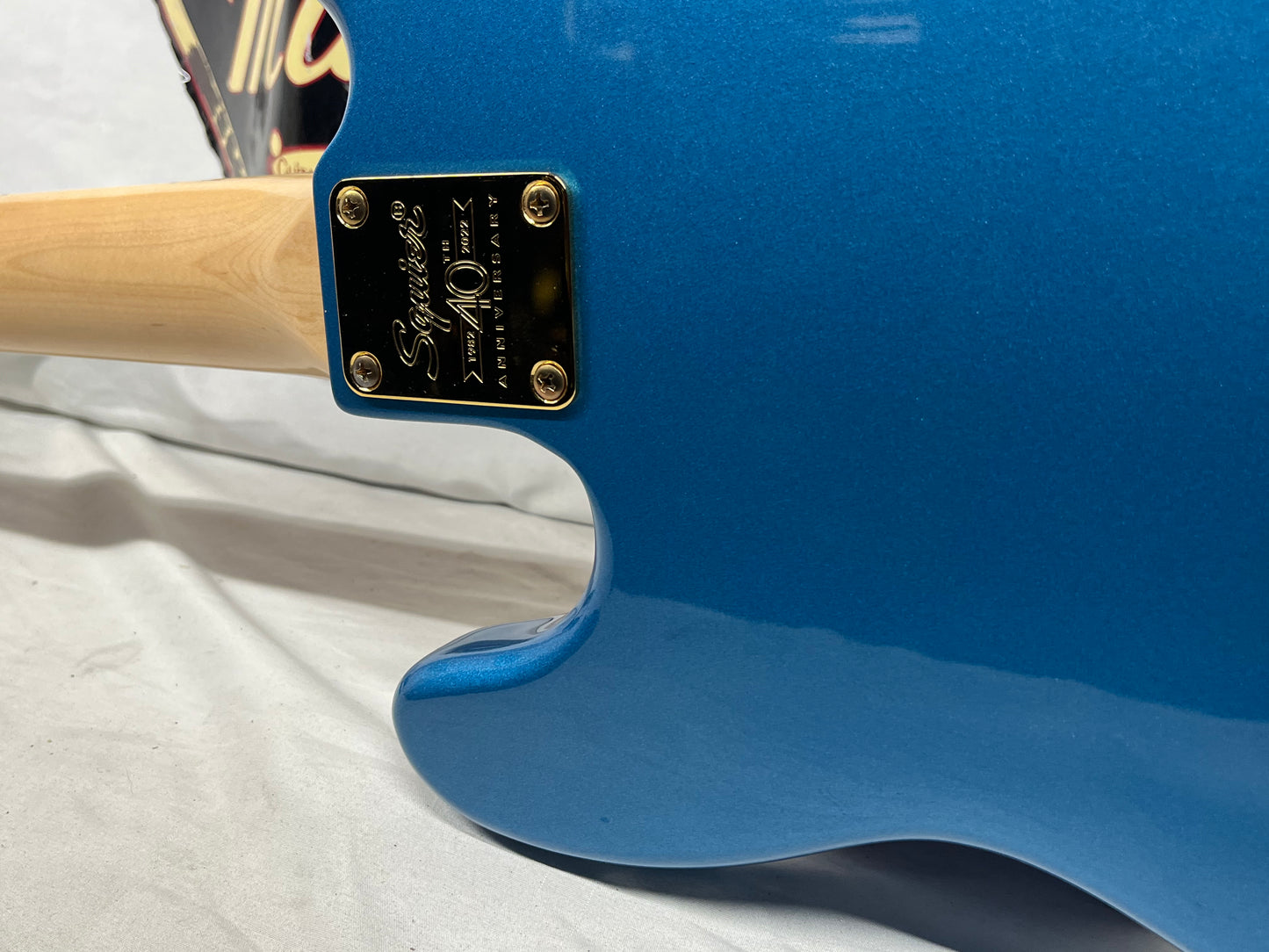 Squier 40th Anniversary 4-String Electric Precision Bass Gold Edition - Lake Placid Blue