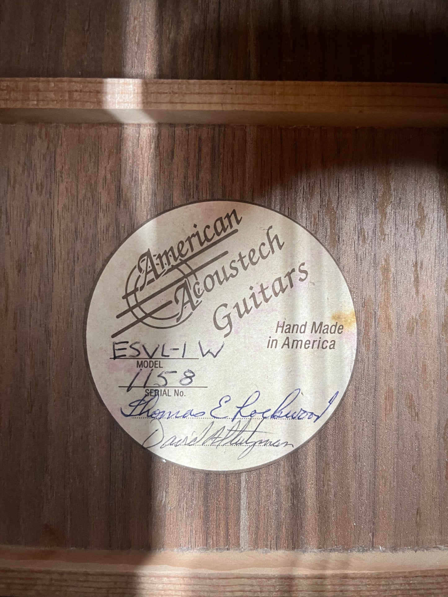 American Acoustech ESVL-1 Acoustic Guitar