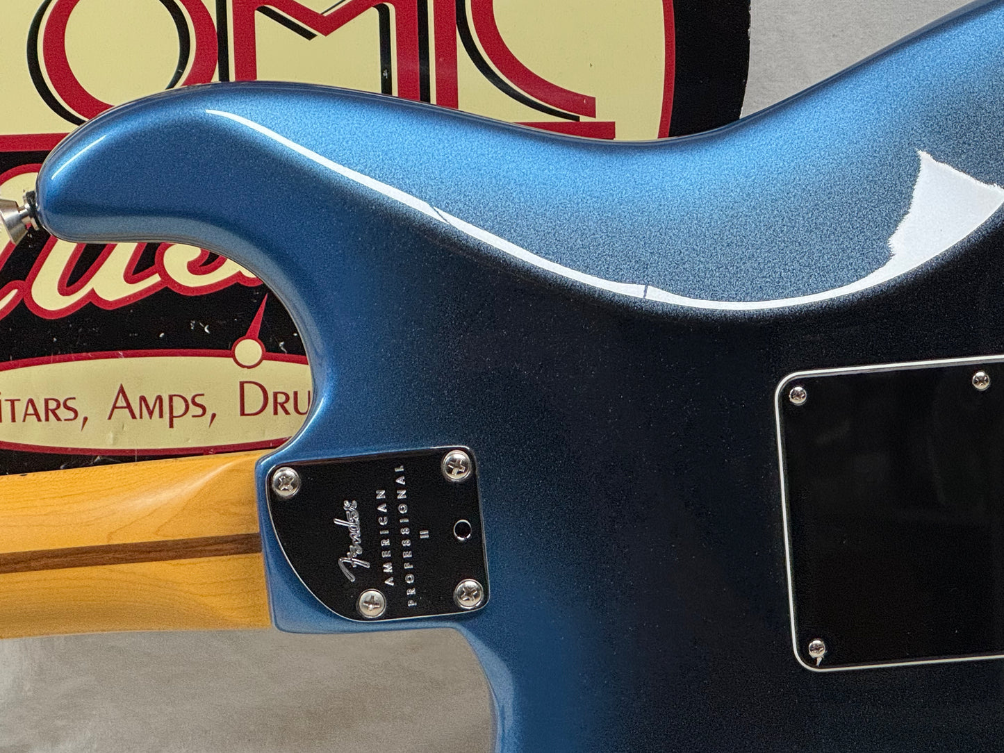 Fender American Professional II 2 Stratocaster Guitar with Case 2021 - Dark Night / Maple neck