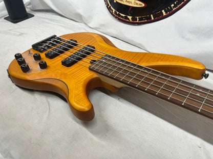 Yamaha TRBX605FM 5-String Electric Bass- Matte Amber