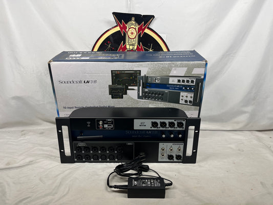 Soundcraft Ui 16 ui16 16-Input Remote Controlled Digital Mixer with Box and Power Supply