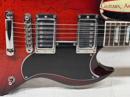 Gibson SG High Performance 2017 - Cherry Burst - signed by numerous shredders!
