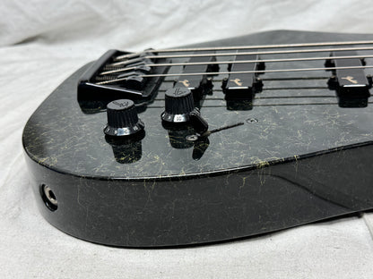Fender HM Bass IV heavy metal 4-string Bass with Case - MIJ Made In Japan 1989 - 1990 - Green / Gold