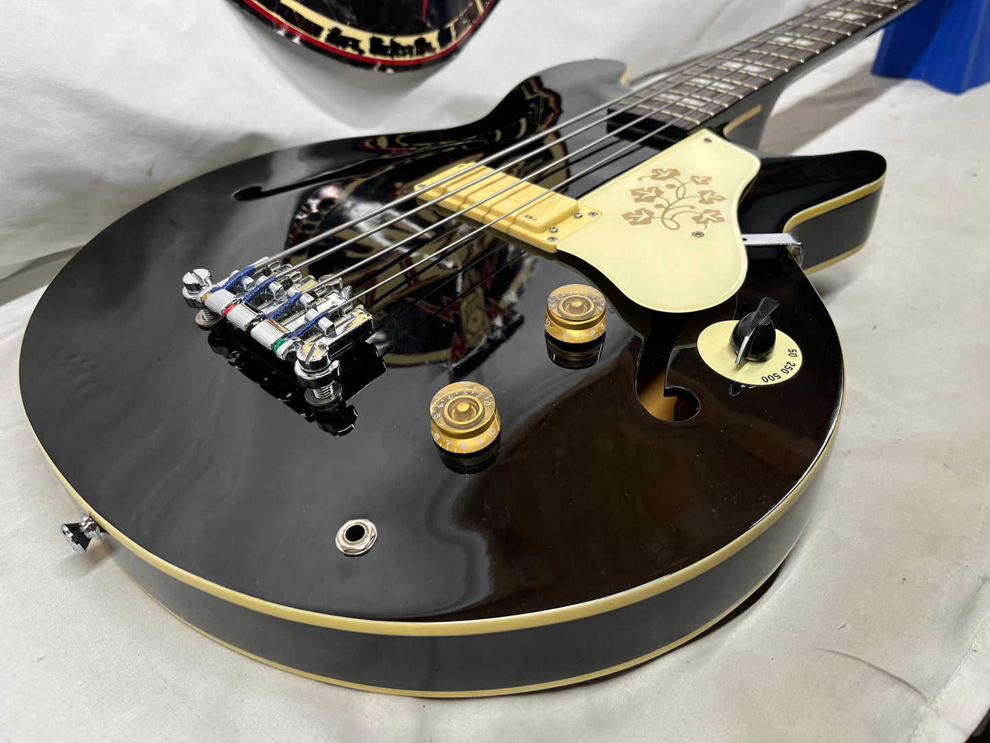 Epiphone Jack Casady Signature 4-String Semi-Hollow Body Electric Bass - Black