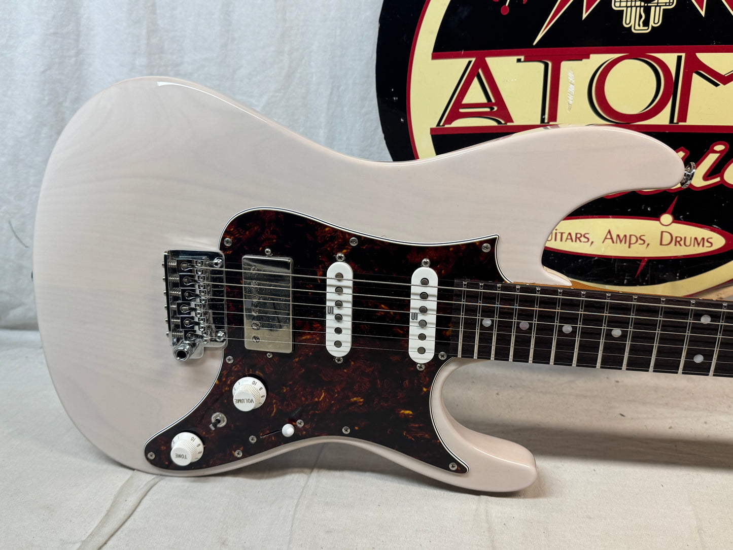 Ibanez Prestige AZ Series AZ2204N-AWD AZ2204 Guitar with Case - MIJ Made In Japan 2023 - Antique White Blonde