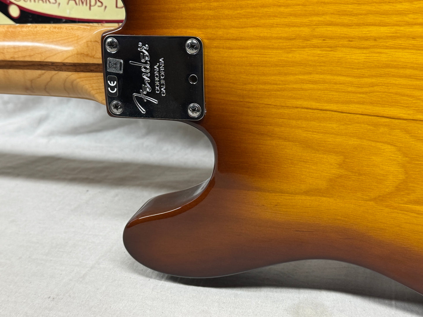 Fender 2016 Limited Special Edition American Standard Telecaster Figured Neck Guitar with Case 2015 - Cognac Burst / Rosewood fingerboard