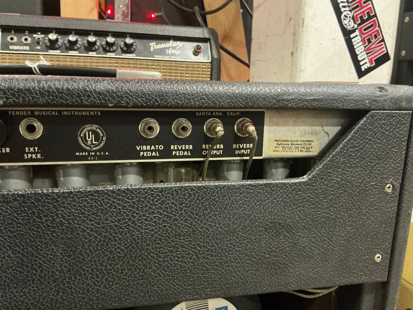 Fender Twin Reverb Amp Tube Guitar Combo Amplifier - modified by Pete Cage 1968 - Silverface - Local Pickup Only