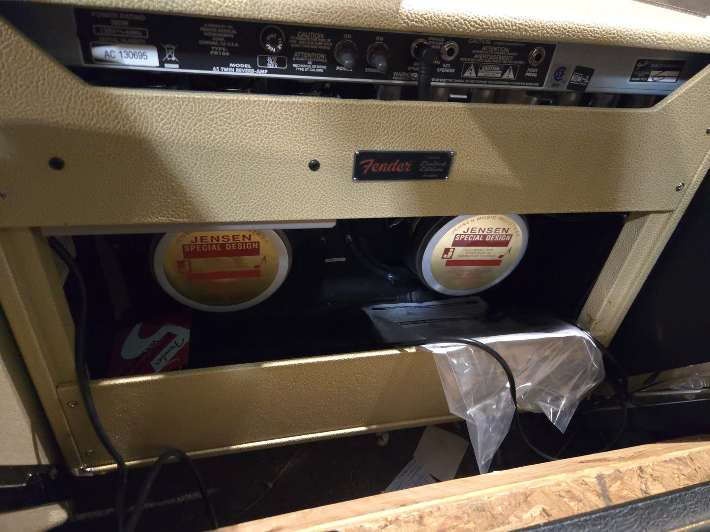 Fender '65 Twin Reverb Reissue FSR Limited Edition 85-Watt 2x12" Guitar Combo 2013 - 2014 - Blonde / Wheat - Local Pickup Only