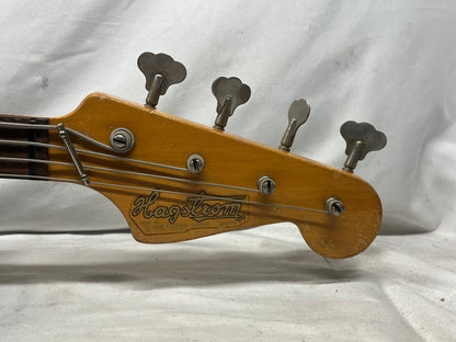 Hagstrom H-II-B Doublecut 4-String Electric Bass 1967 with Hard Case