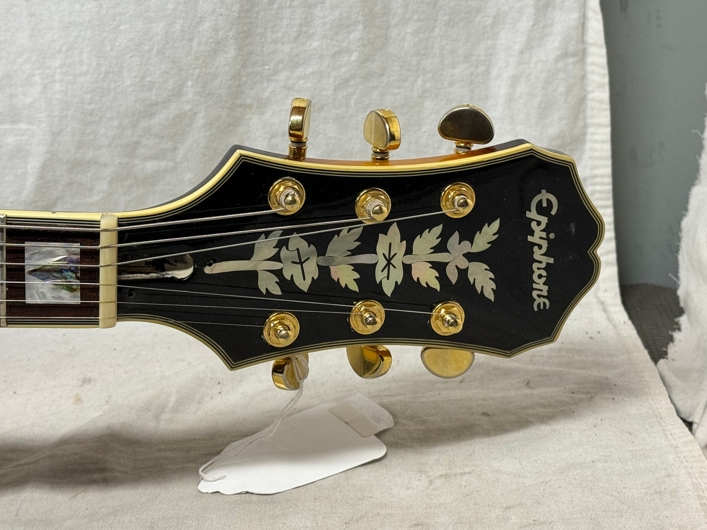 Epiphone Sheraton II 2 Semi-Hollowbody Guitar with Case - MIK Korea 2003 - Vintage Sunburst