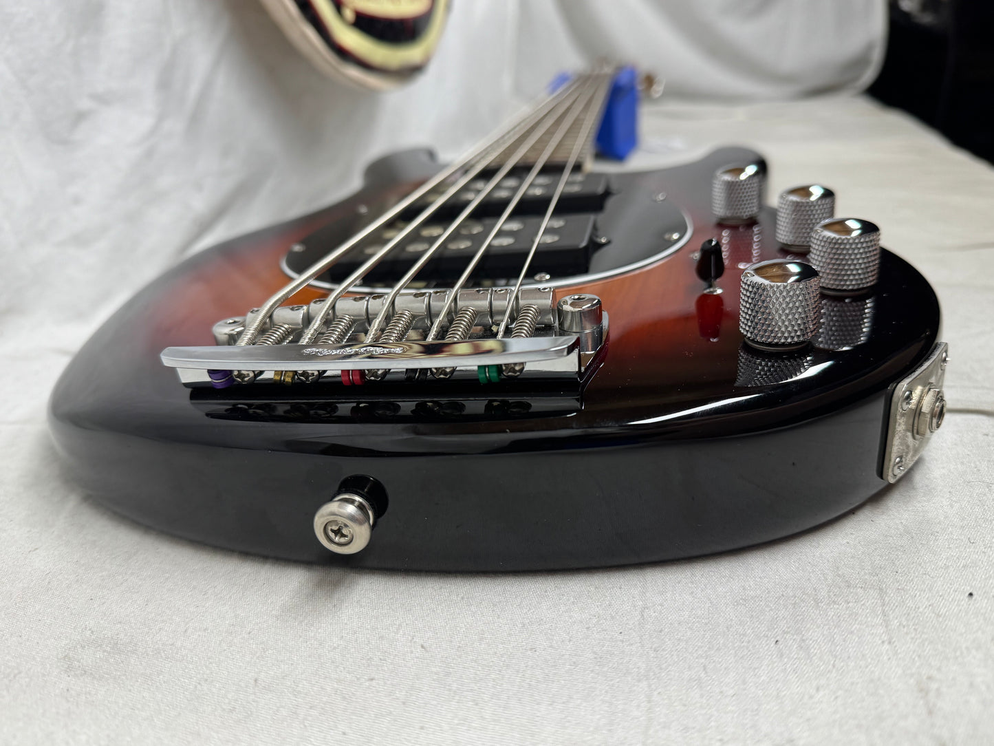 Ernie Ball Music Man USA Sterling 5 HH 5-string Bass with Case 2014 - Vintage Sunburst