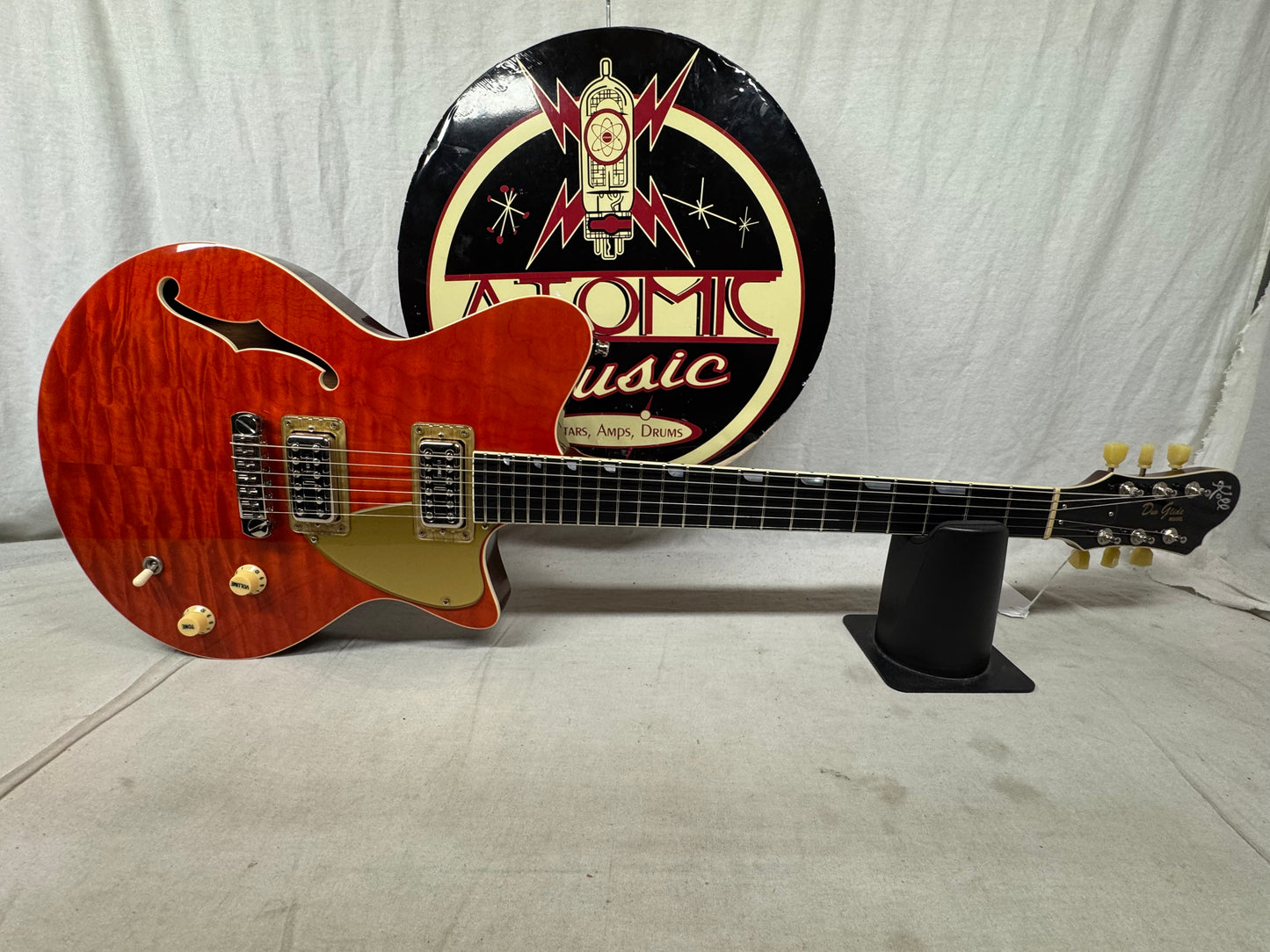 Koll Guitar Company Duo Glide Semi-Hollowbody Guitar with Case 2010 - Round Up Orange