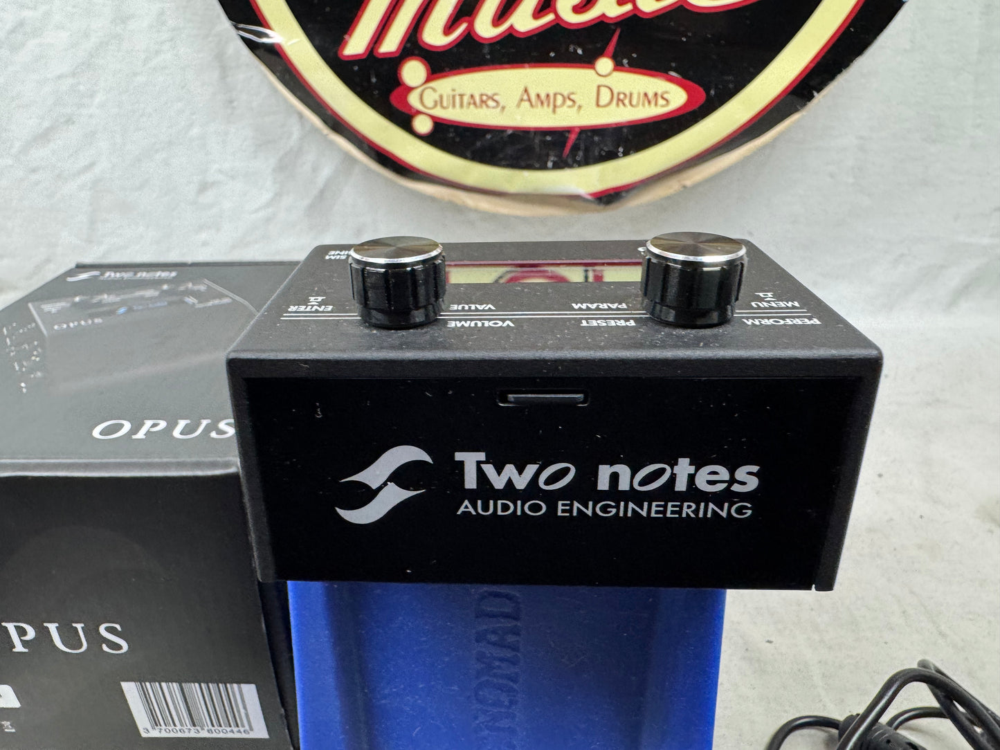 Two Notes Audio Engineering Opus Amp Simulator and DynIR Engine Pedal with Power Supply + Box