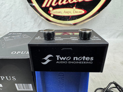 Two Notes Audio Engineering Opus Amp Simulator and DynIR Engine Pedal with Power Supply + Box