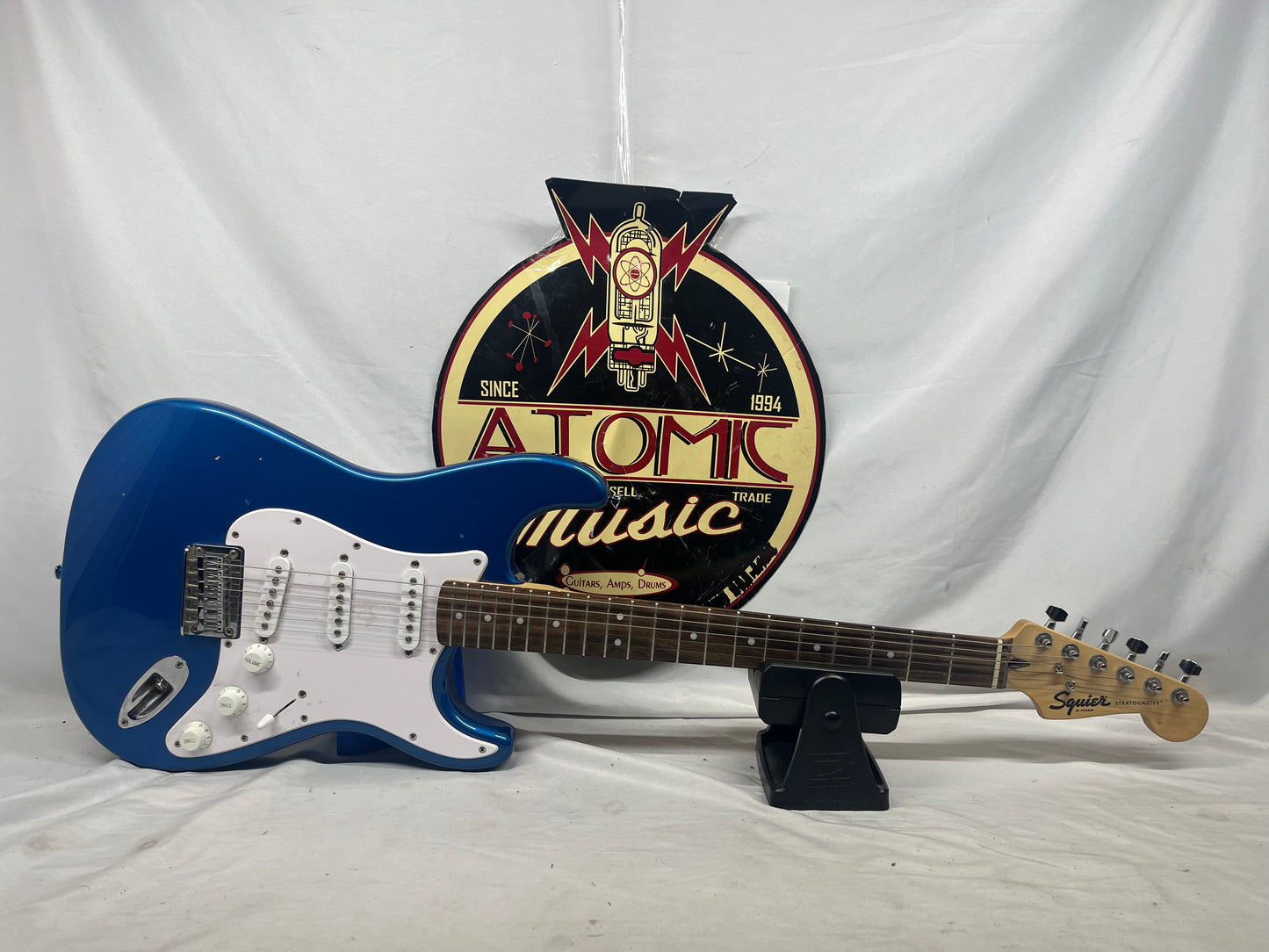 Squier FSR Bullet Stratocaster Strat HT Electric Guitar - Lake Placid Blue
