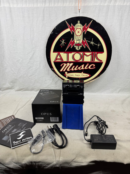 Two Notes Audio Engineering Opus Amp Simulator and DynIR Engine Pedal with Power Supply + Box