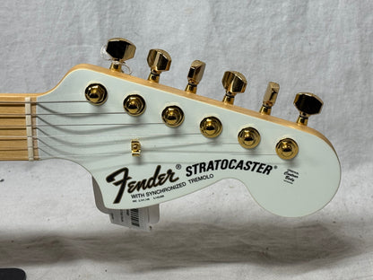 Fender MIJ Ken L’arc-en-Ci Signature Experiment #1 no. 1 Stratocaster Guitar with Case 2024 - Polar White / Maple neck
