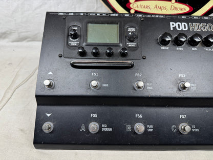 Line 6 POD HD500X Guitar Multi-Effects Preamp Pedal with Power Supply