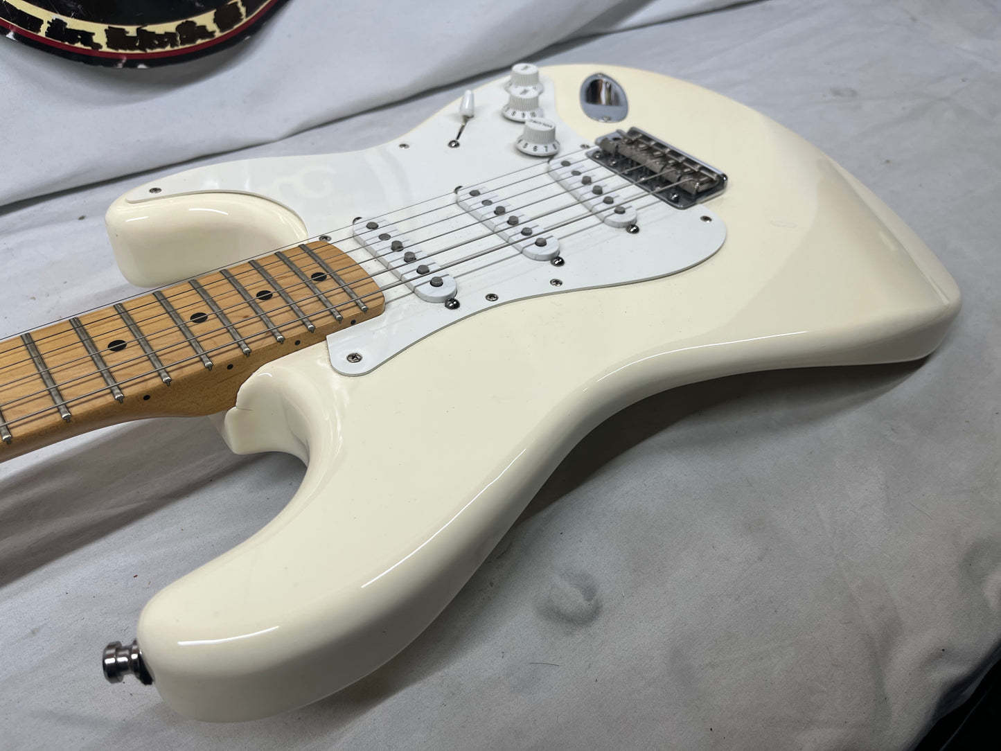 Fender Jimmie-Vaughn Tex-Mex Stratocaster Strat Electric Guitar MIM - Made in Mexico - Olympic White