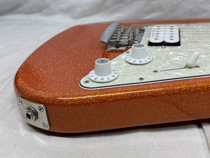 Ernie Ball Music Man BFR Ball Family Reserve Albert Lee HH Tremolo Signature Model Guitar with COA + Case 2018 - Orange Crush Sparkle