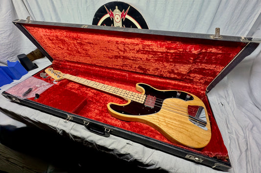 Fender USA Telecaster Bass 4-string Tele Bass with Case 1978 - Natural / Maple neck