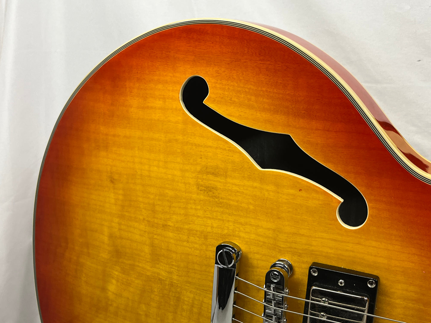 Michael Dolsey Designs Double Cutaway Semi-Hollow Body Electric Guitar