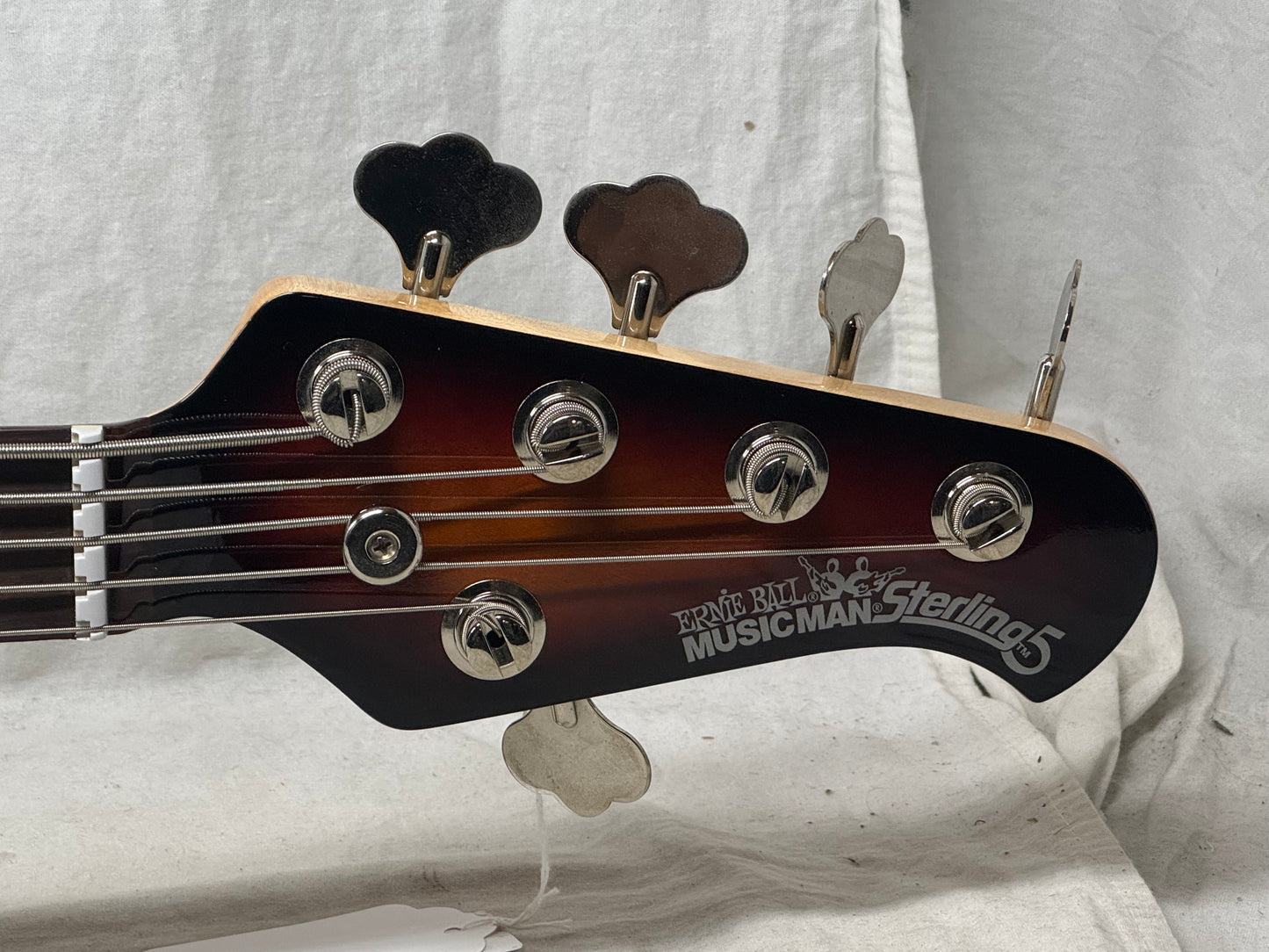 Ernie Ball Music Man USA Sterling 5 HH 5-string Bass with Case 2014 - Vintage Sunburst
