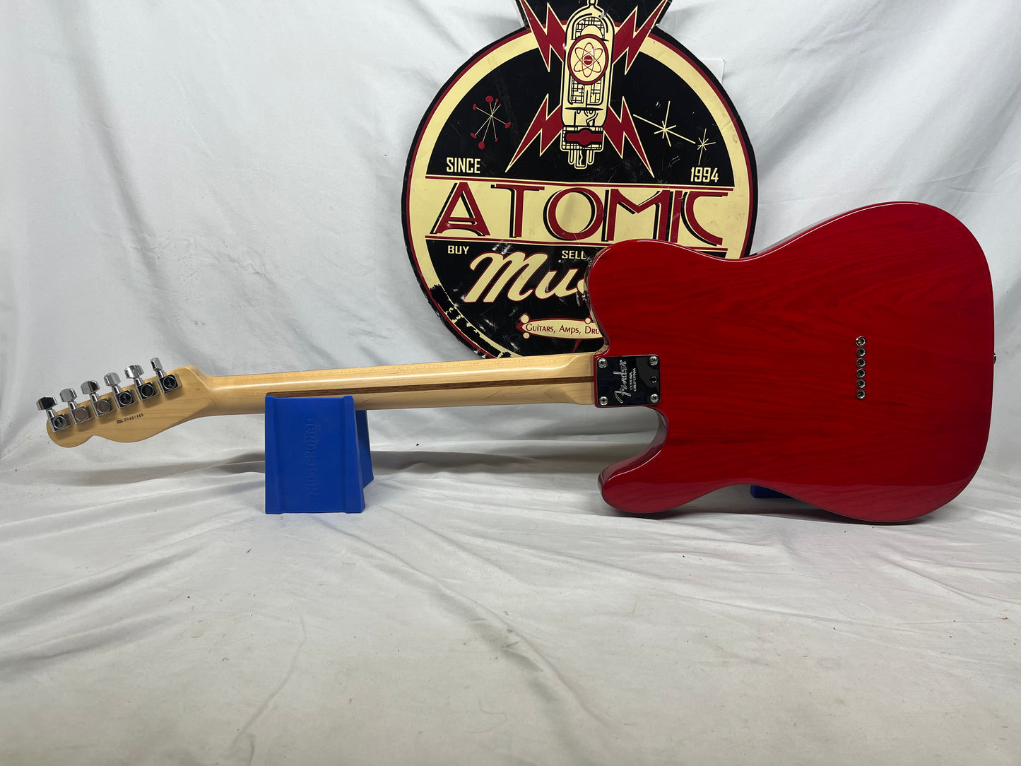 Fender American Standard Telecaster Tele Crimson Red Electric Guitar - Pickups have been Replaced with Seymour Duncan APTL-1/APTR-1