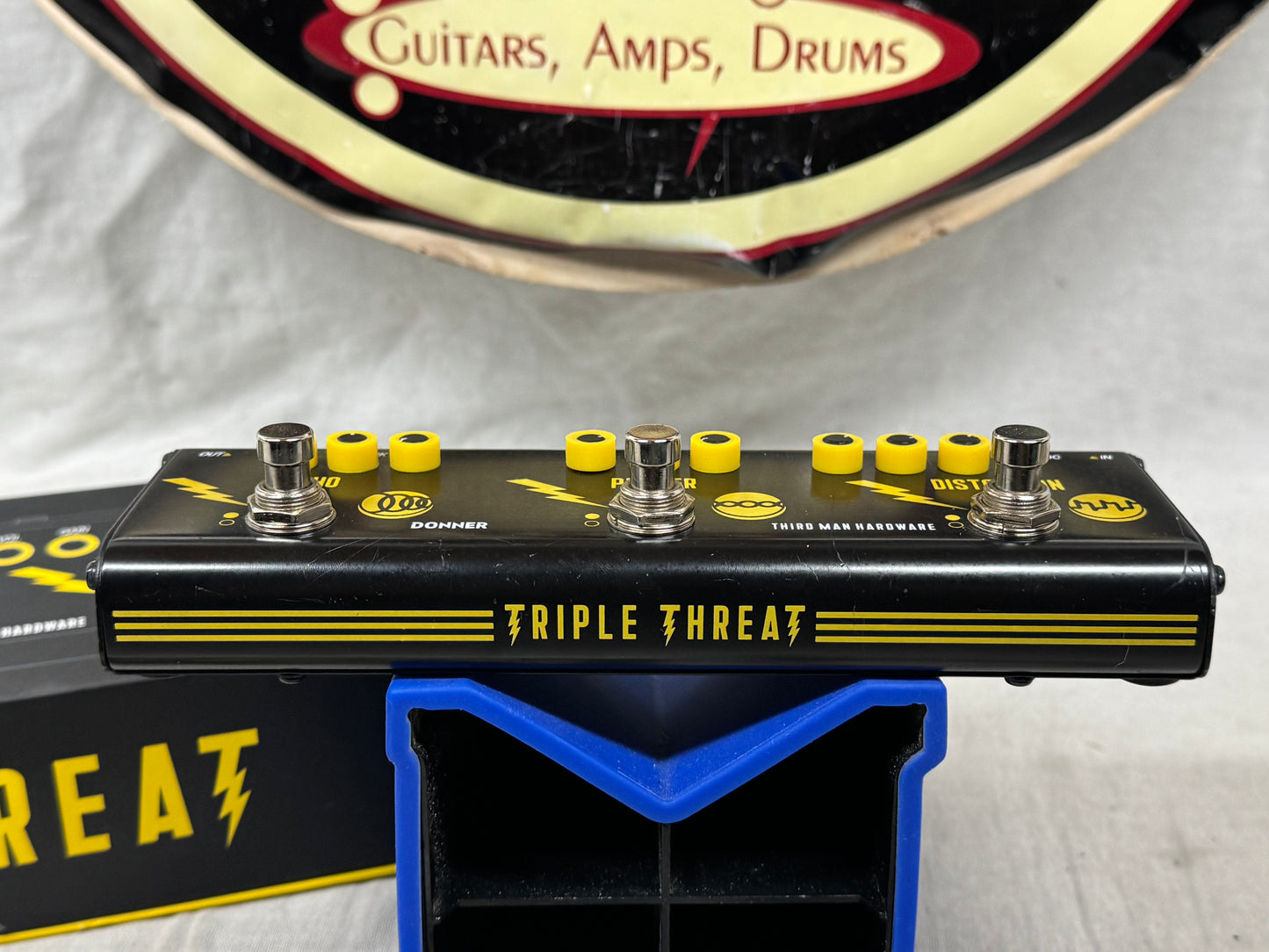 Donner x Third Man Hardware Triple Threat Echo / Phaser / Distortion Pedal with Box