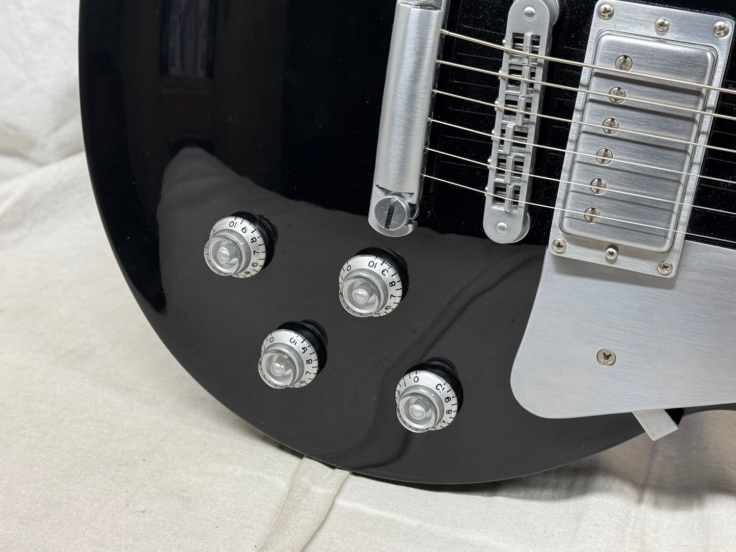 Gibson LPSTHECH1 Limited Edition Les Paul Studio Platinum Guitar with Case 2003 - Ebony / Black