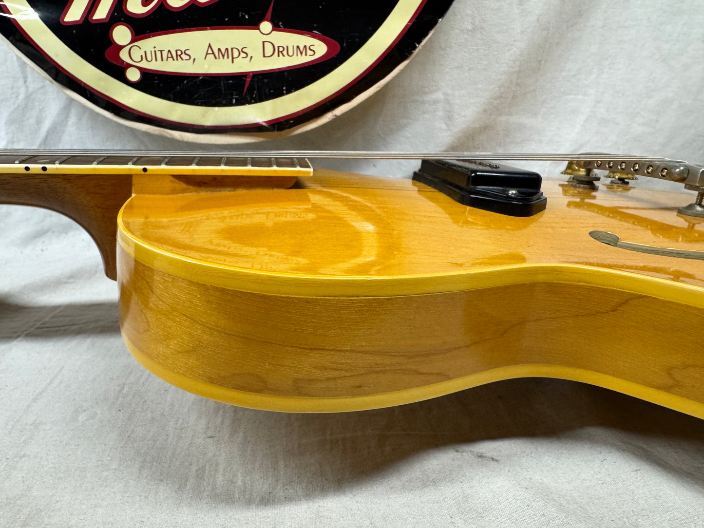 Gibson ES-225T es225t Thinline Hollowbody Singlecut Guitar with Epiphone Case 1957 - Natural - Local Pickup Only