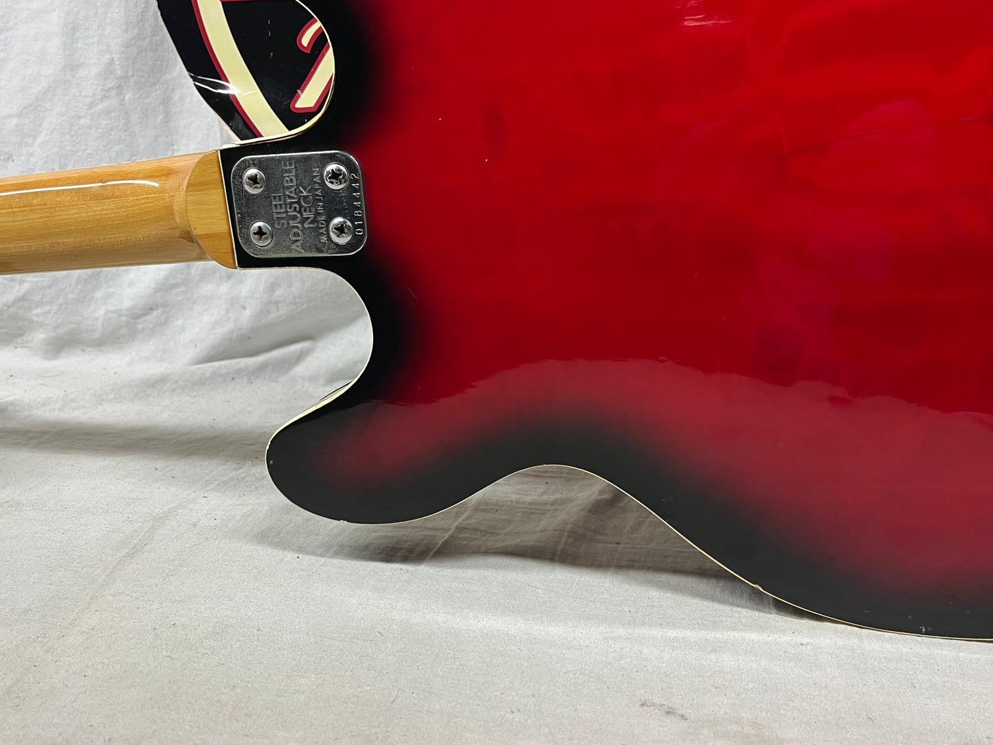 Univox Coily U1825 Hollow Body Guitar MIJ Made In Japan Vintage Redburst - AS IS! needs new nut