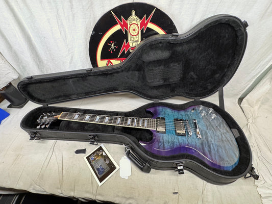 Gibson SG Modern Guitar with Case - Headstock Repaired - UGLY! 2023 - Blueberry Fade