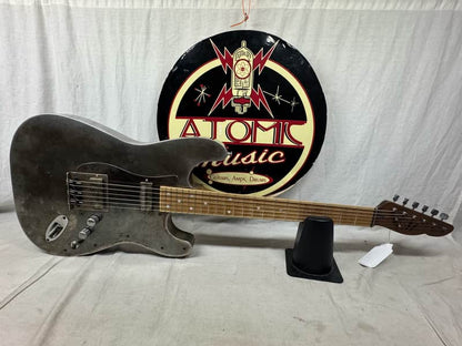 Mule Resophonic Mulecaster S-style Hollow Body Steel body Guitar with Case - Image 3