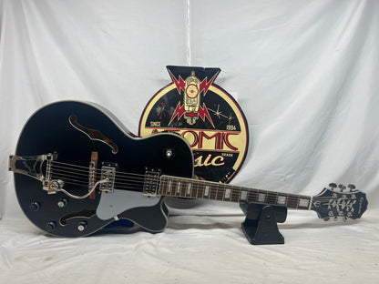 Epiphone Swingster Semi-Hollow Body Electric Guitar - Black Aged Gloss