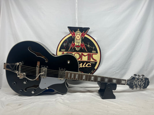 Epiphone Swingster Semi-Hollow Body Electric Guitar - Black Aged Gloss