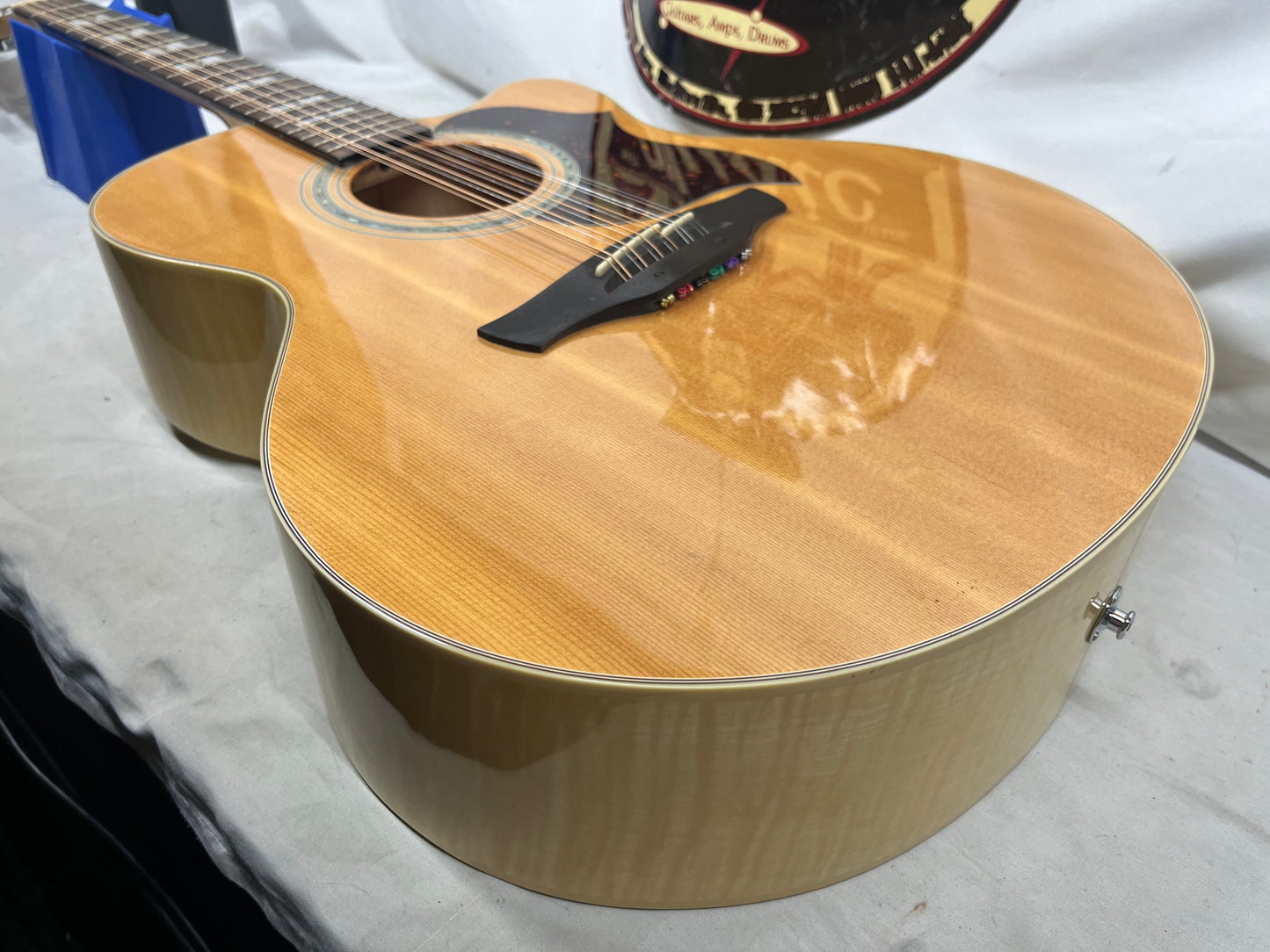 Takamine EG523SC-12 12-String Acoustic Electric Guitar - Crack in the Back