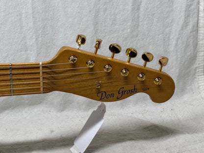 Grosh Guitars USA NOS Vintage T Singlecut Guitar with COA + Case 2016 - Two Tone Burst