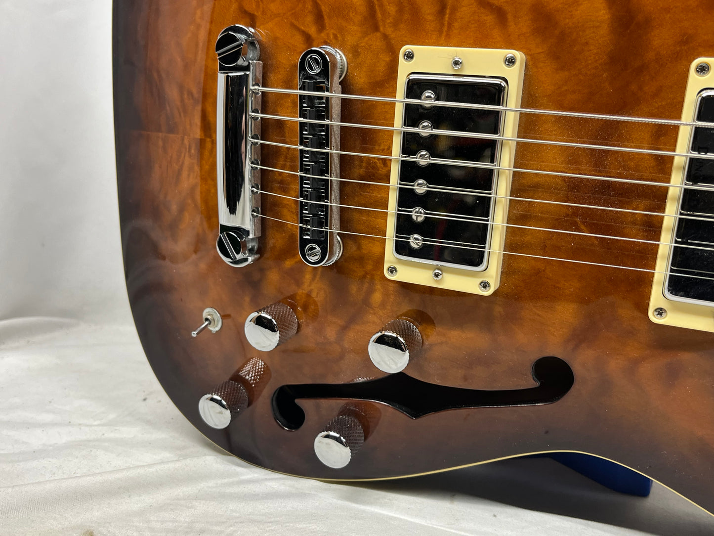 Schecter Diamond Series C-1 E/A HH Semi-Hollow Body Electric Guitar with Hard Case