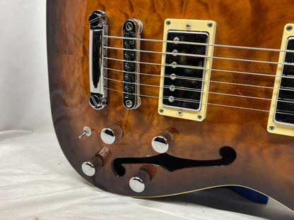 Schecter Diamond Series C-1 E/A HH Semi-Hollow Body Electric Guitar with Hard Case