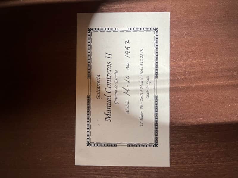 Manuel Contreras II M-10 Classical Acoustic Guitar - Image 21