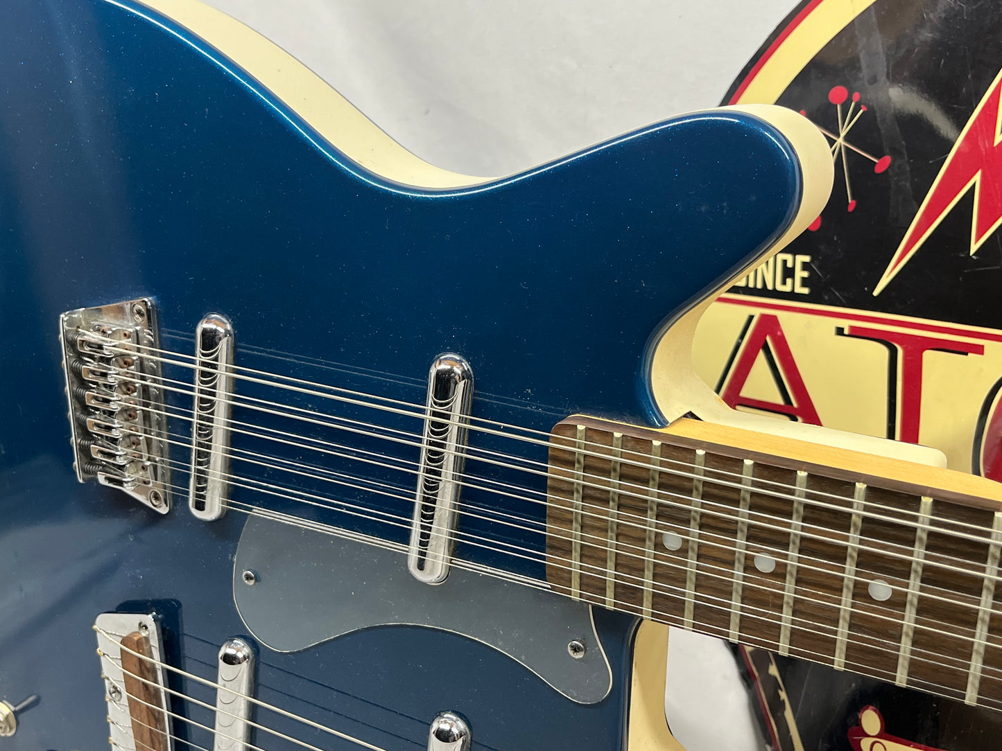 Danelectro Doubleneck 6/12 6-String and 12-String Electric Guitar with Hard Case