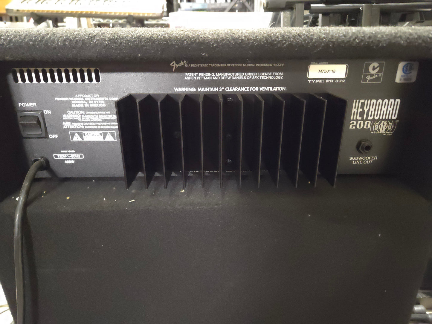 Fender Keyboard 200 SFX Combo Amplifier - Local Pickup Only