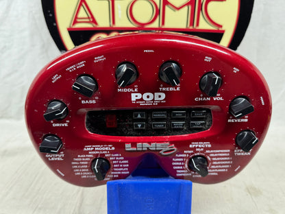 Line 6 POD Version 2.0 Amp Modeler Multi-Effects Module with Power Supply