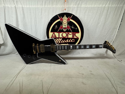 Gibson USA Custom Shop Explorer Custom Guitar with COA + Case 2024 - Ebony / Black