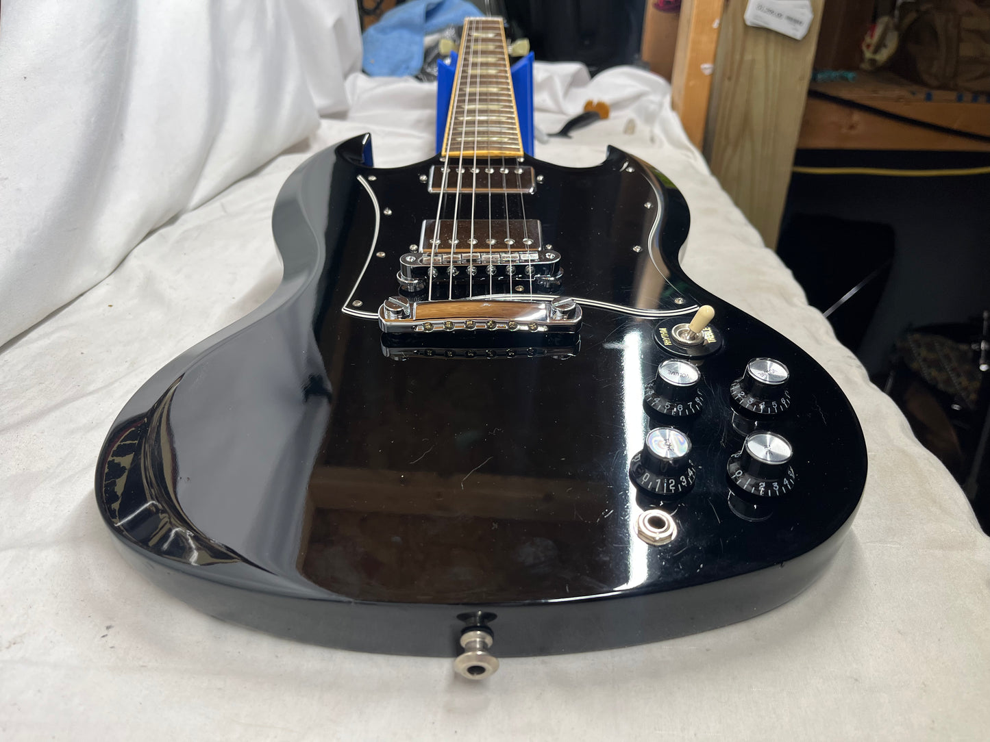 Gibson SG Standard Doublecut HH Electric Guitar 2007 with Hard Case - Black
