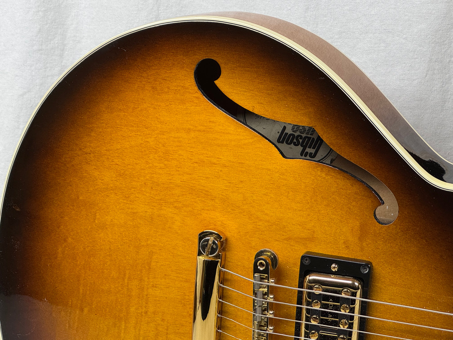 Gibson Howard Roberts Fusion Semi-Hollowbody Guitar with Lollartron pickups + Case - pro headstock repair! 1988