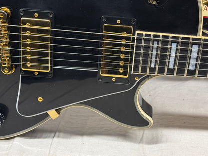 Gibson USA Custom Shop Les Paul Custom Guitar with COA + Case 2023 - Ebony / Black