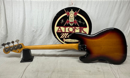 Fender Jaco Pastorius Jazz Bass Fretless 4-string J-Bass with Case 2005 - 3-Color Sunburst / Pau Ferro fingerboard