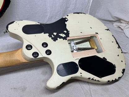 EVH Limited Edition Striped Series Wolfgang Special Guitar with Gig Bag 2026 - Distressed Ivory